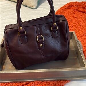 Etienne Aigner Vintage Oxblood Leather Handbag
